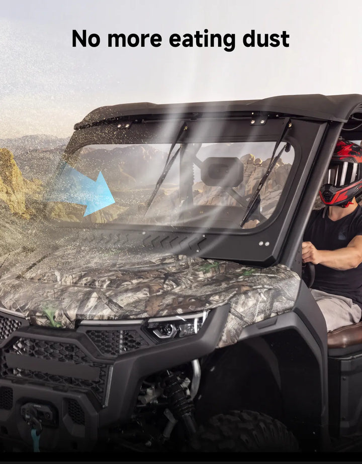 UTV Glass Windshield with Wipers For CFMOTO UForce U10
