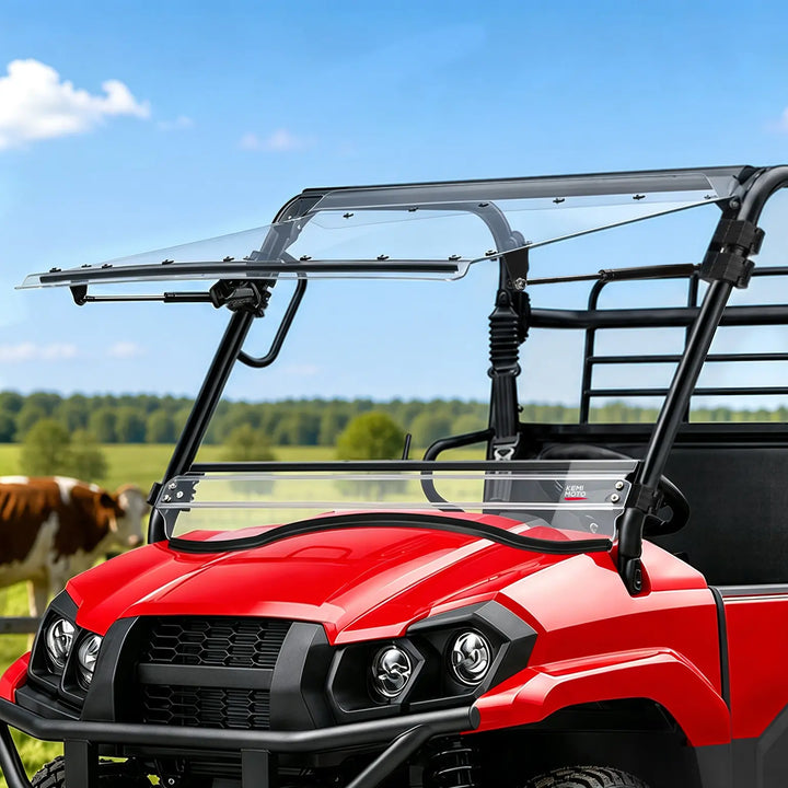 3-in-1 Flip Windshield For Kawasaki Mule PRO-MX 2019+