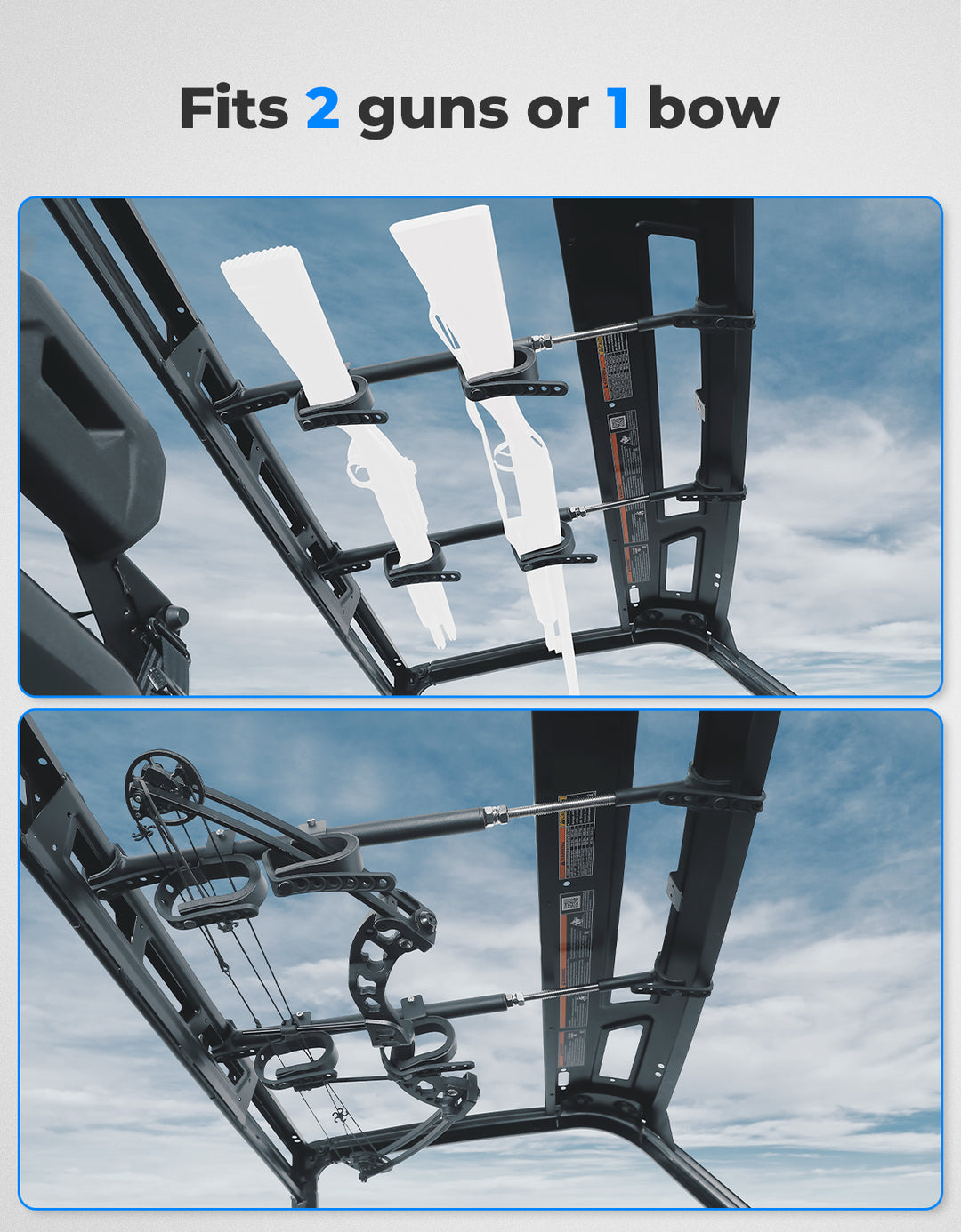 Overhead Bracket Holder Rack (Front to Back)