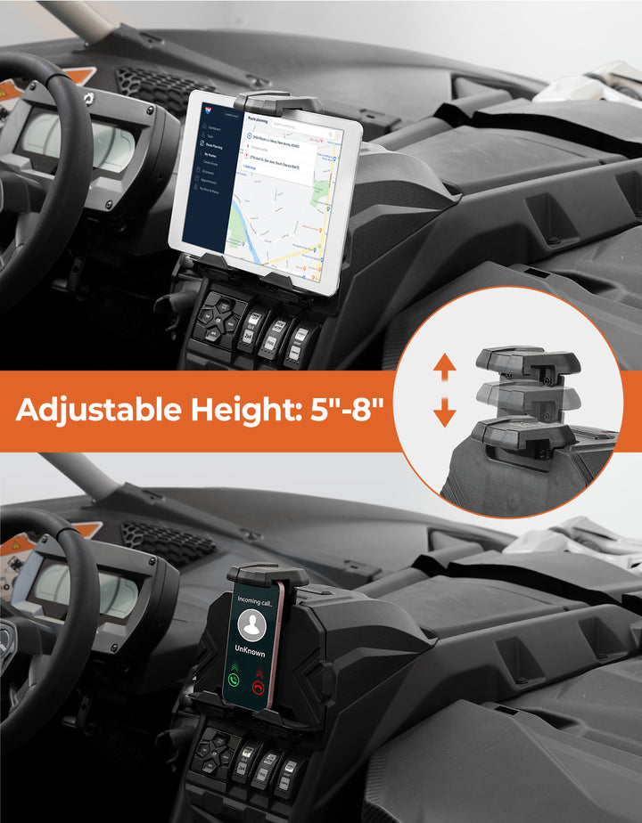 Upgraded Device Tablet Holder for Can-Am Maverick X3 / X3 MAX