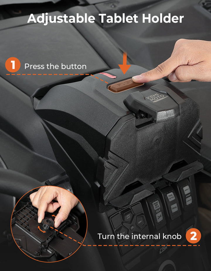 Upgraded Device Tablet Holder for Can-Am Maverick X3 / X3 MAX