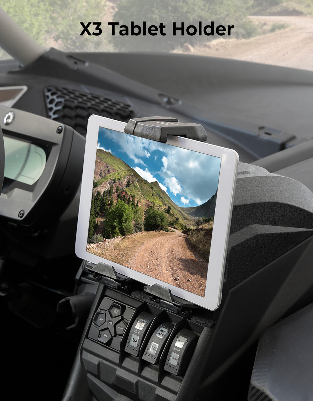 Upgraded Device Tablet Holder for Can-Am Maverick X3 / X3 MAX