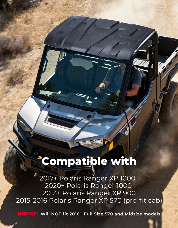 Plastic Hard Roof 3-Seat for Polaris Ranger XP 1000/ 1000/ XP 900