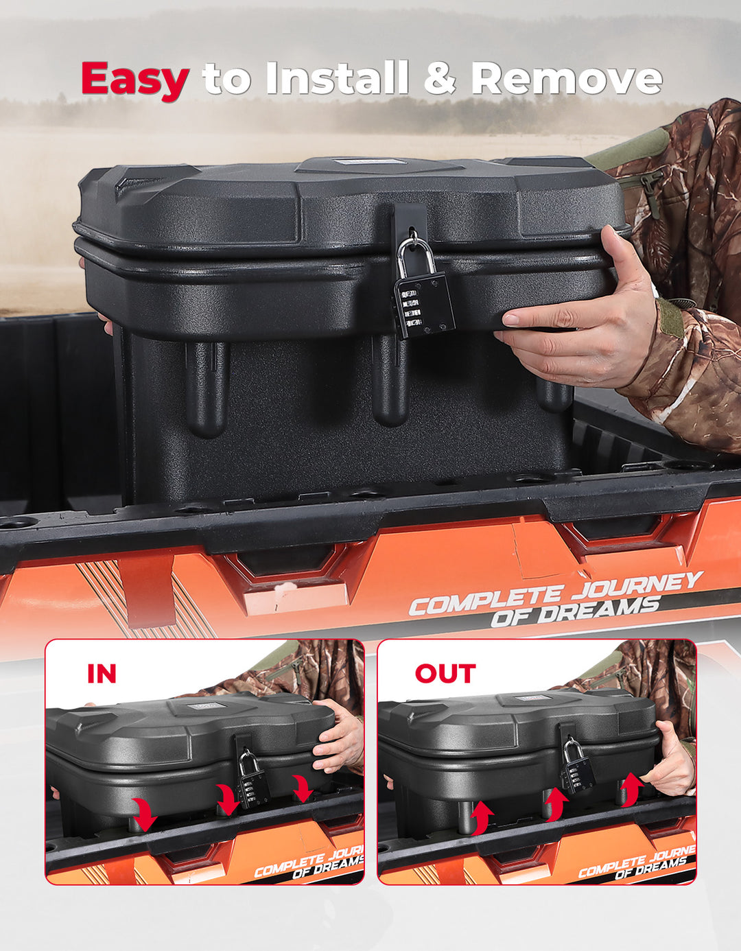 20L Cargo Storage Box (Driver Side) for Polaris Ranger/ General
