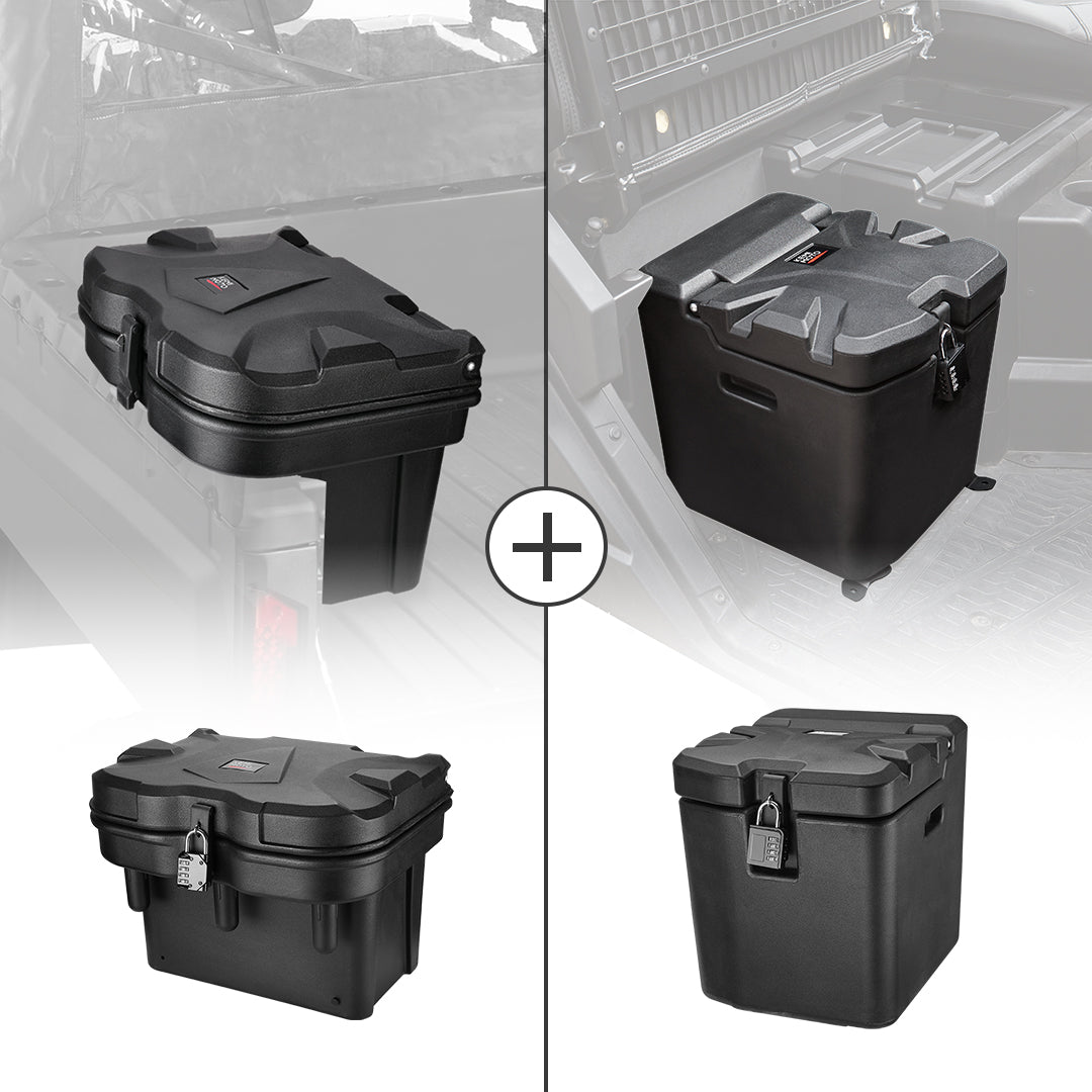 Cargo Storage Device Tool Box & Under Seat Storage Box for Polaris Ranger