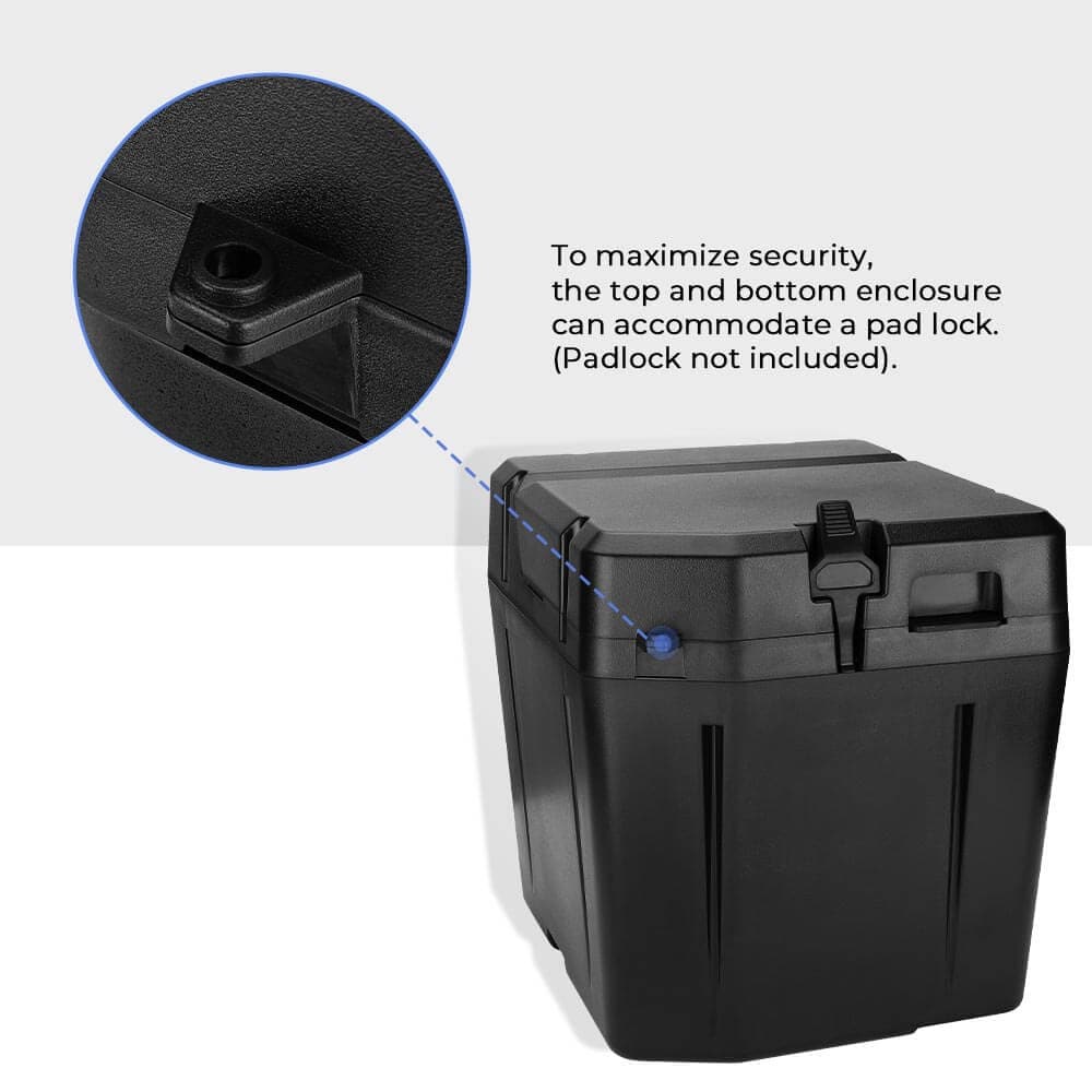 Polaris Ranger XP 1000 Adjustable Break Away Side Mirrors & Under Seat Storage Box - KEMIMOTO