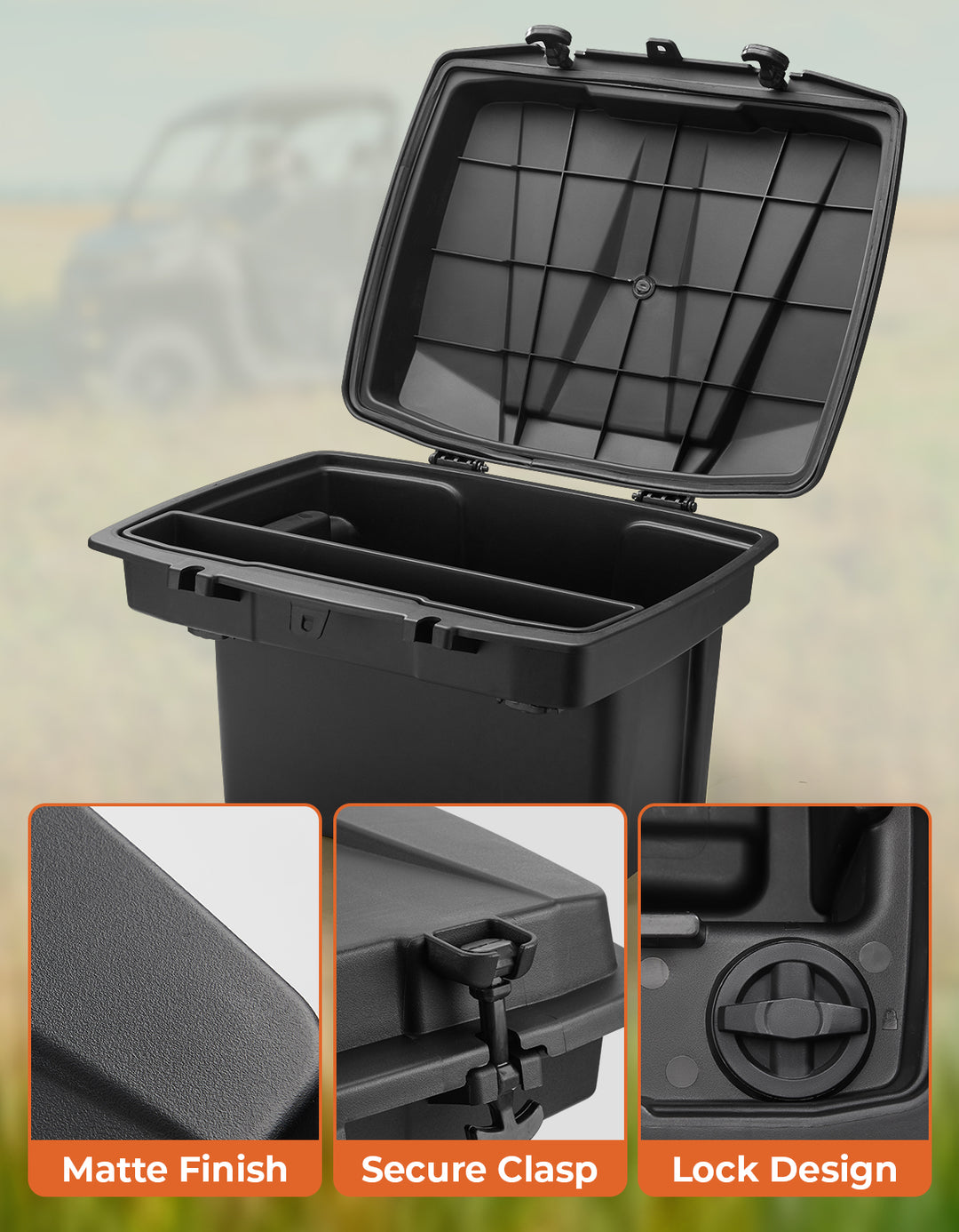 Removable Cargo Storage Box for Can Am Defender