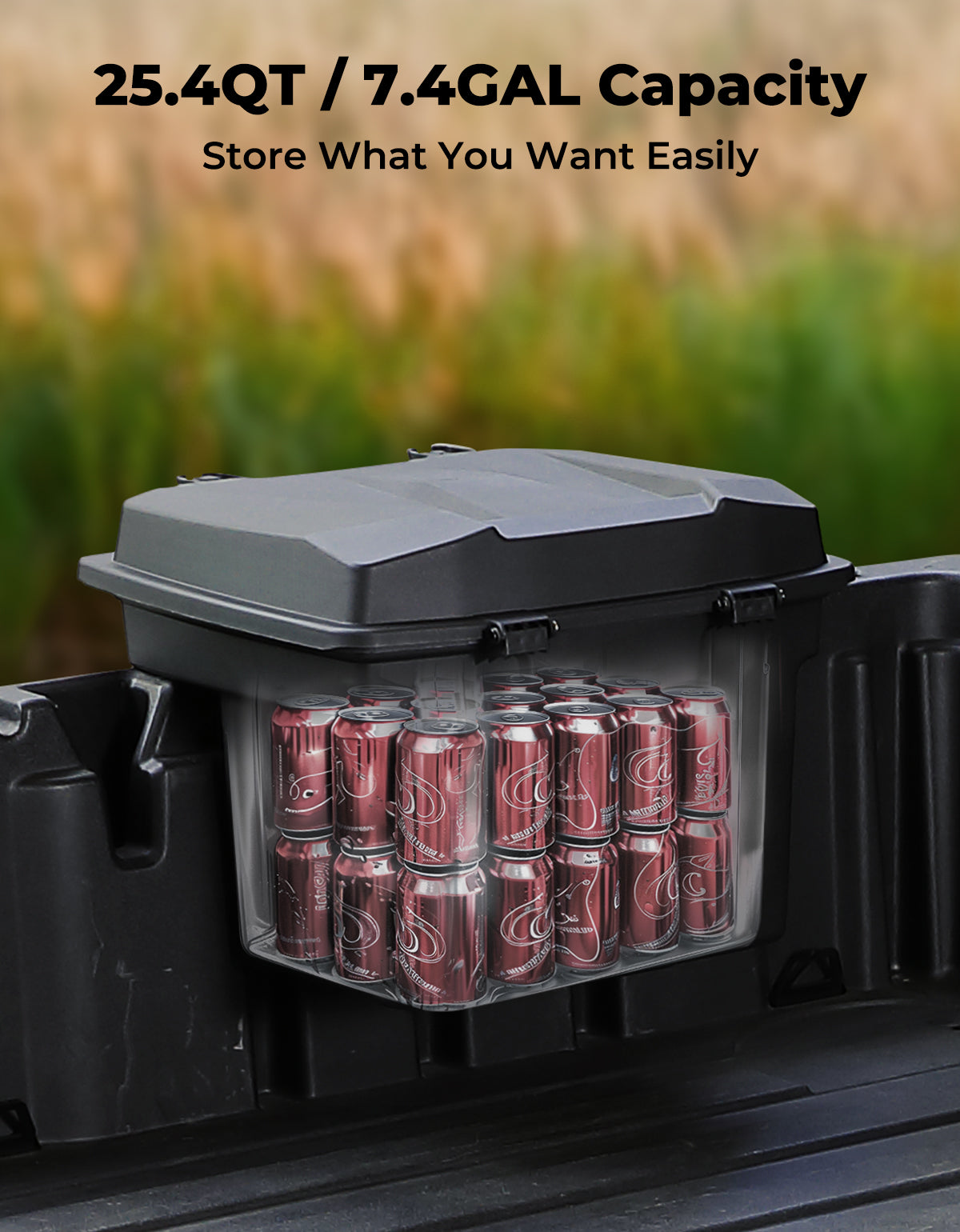 Removable Cargo Storage Box for Can Am Defender