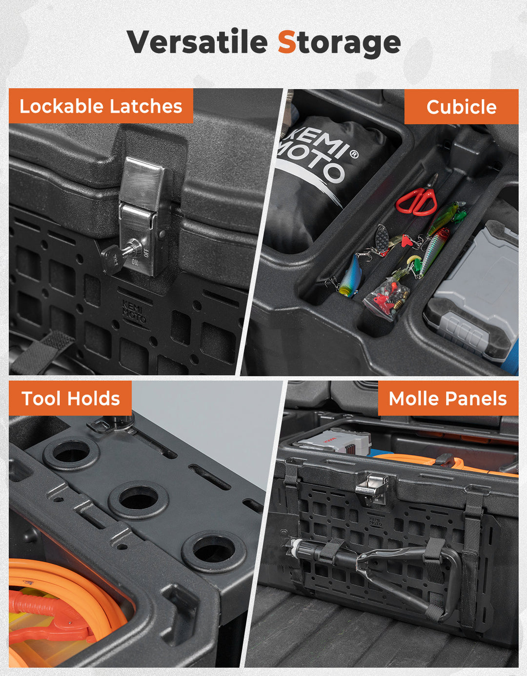 110L Lockable Cargo Box for Can-Am Defender HD10|9|8|7|5