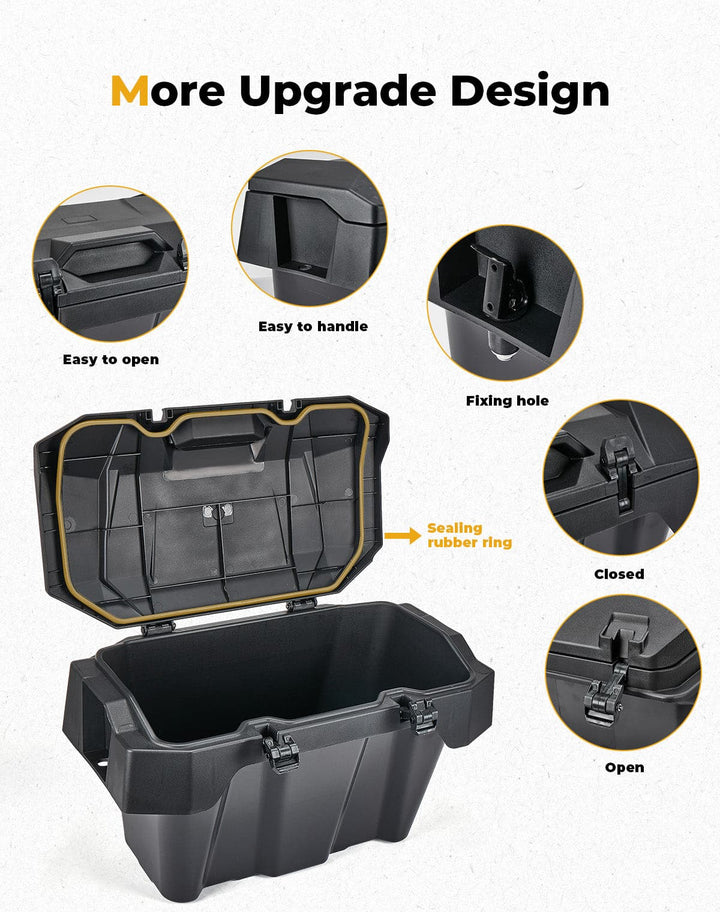 Rear Cargo Box 82QT for Polaris RZR XP 1000/4 1000 2024-2025 - Kemimoto