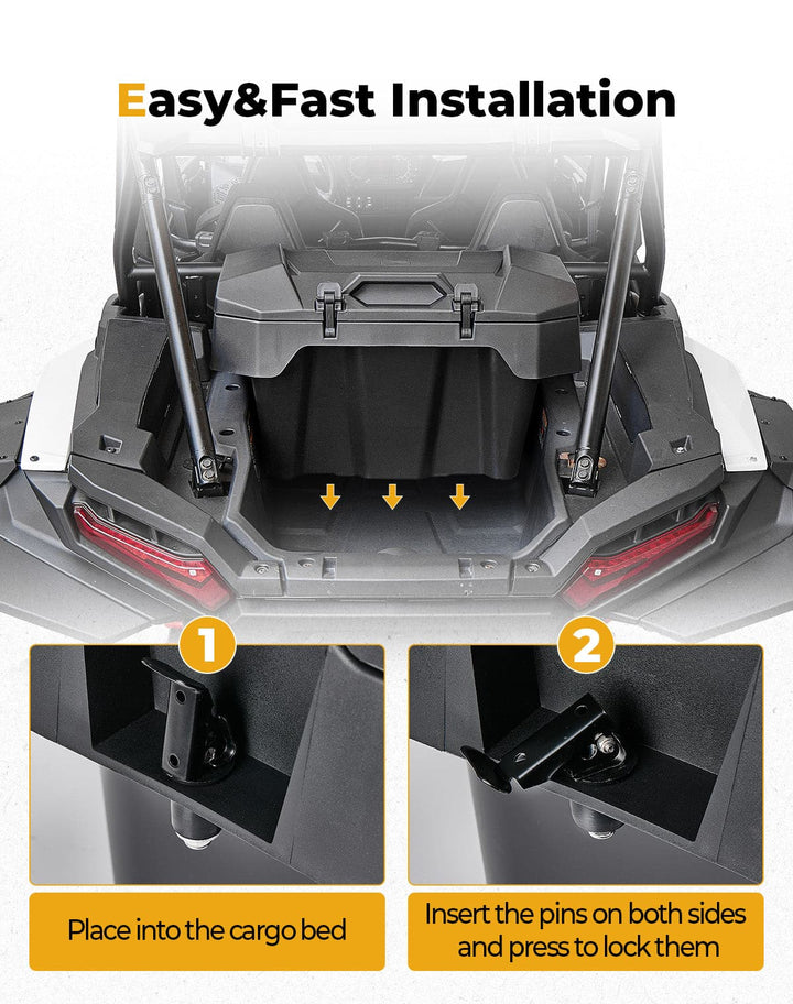 Rear Cargo Box 82QT for Polaris RZR XP 1000/4 1000 2024-2025 - Kemimoto