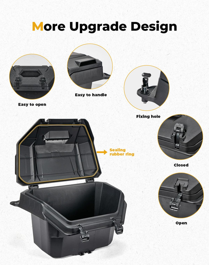 Rear Cargo Box 55QT for Polaris RZR XP 1000/4 1000 2024-2025 - Kemimoto