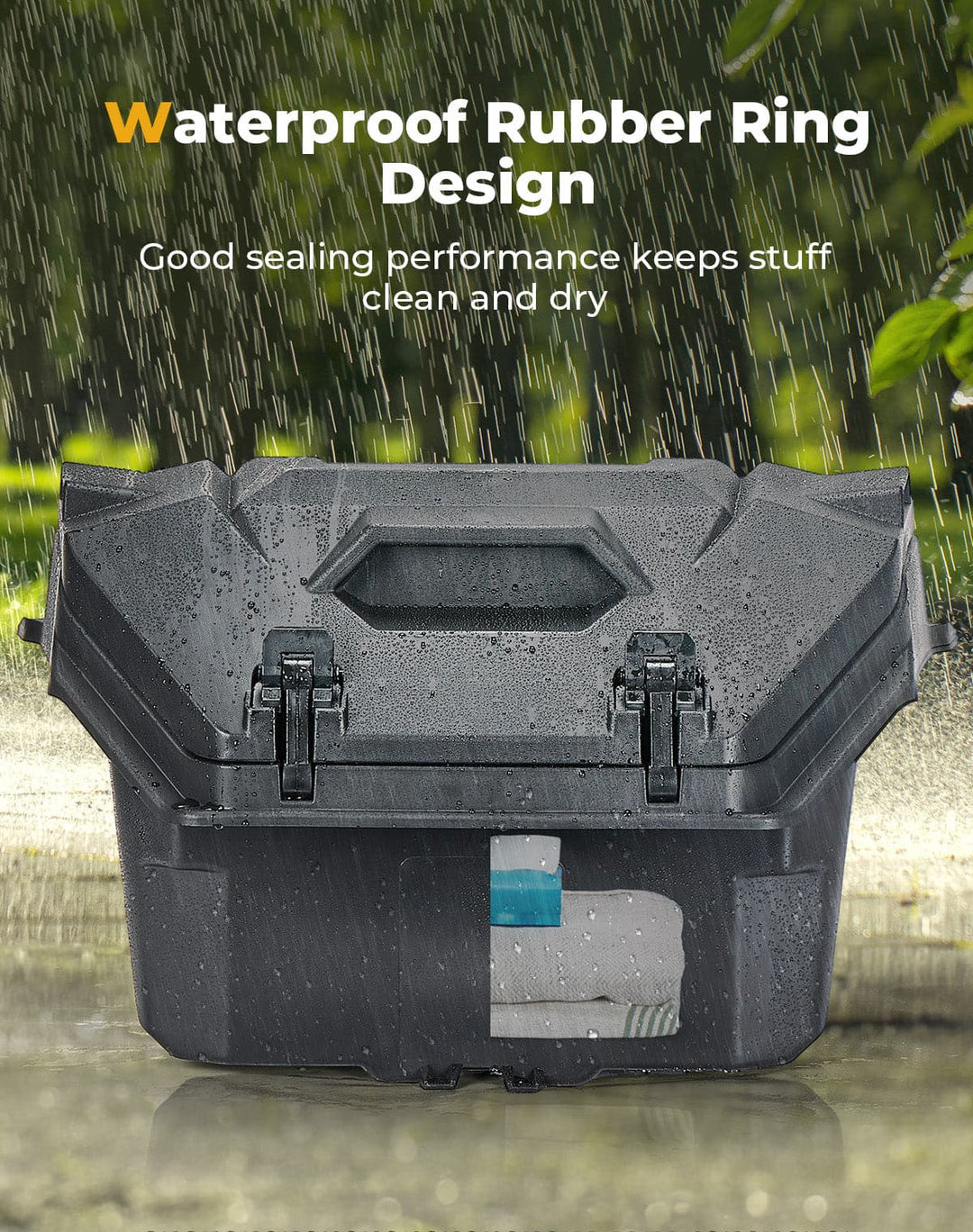 Rear Cargo Box 55QT for Polaris RZR XP 1000/4 1000 2024-2025 - Kemimoto