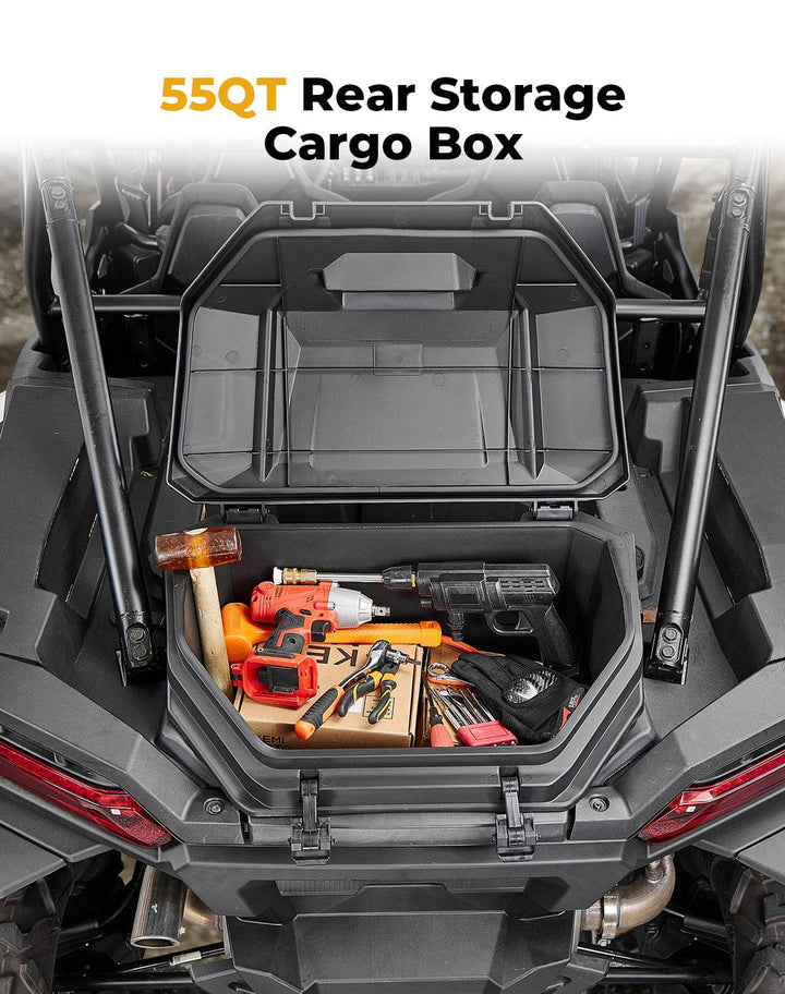 Rear Cargo Box 55QT for Polaris RZR XP 1000/4 1000 2024-2025 - Kemimoto