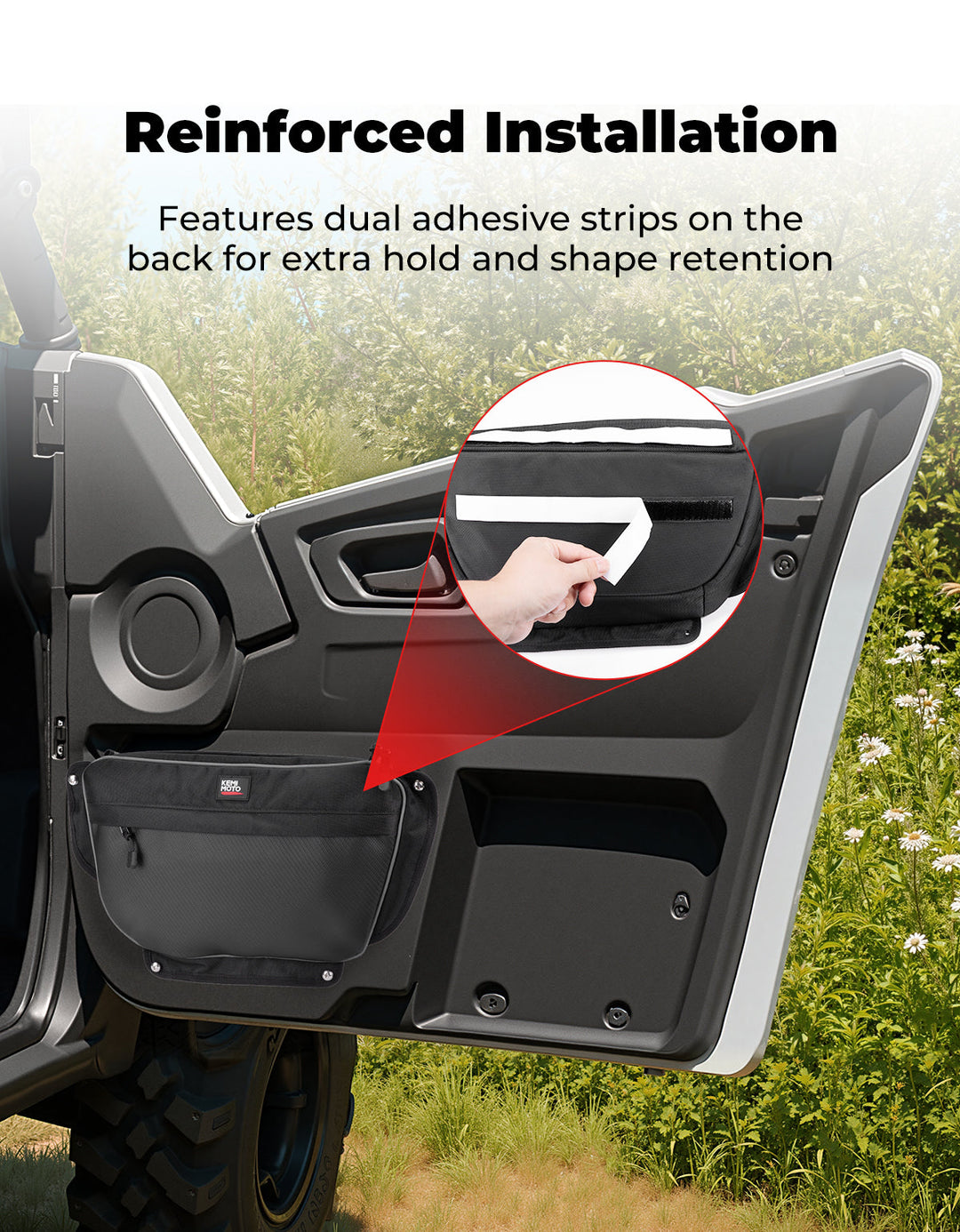 3.5L Door Storage Bags For Wolverine RMAX - Kemimoto