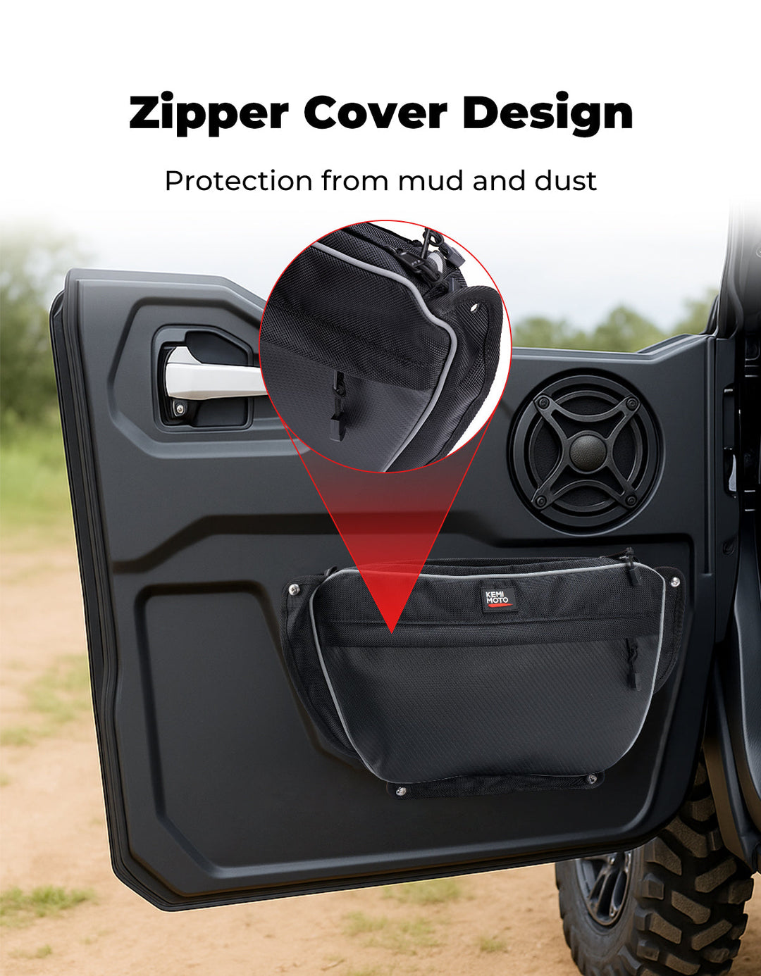 3.5L Door Storage Bags For Wolverine RMAX - Kemimoto