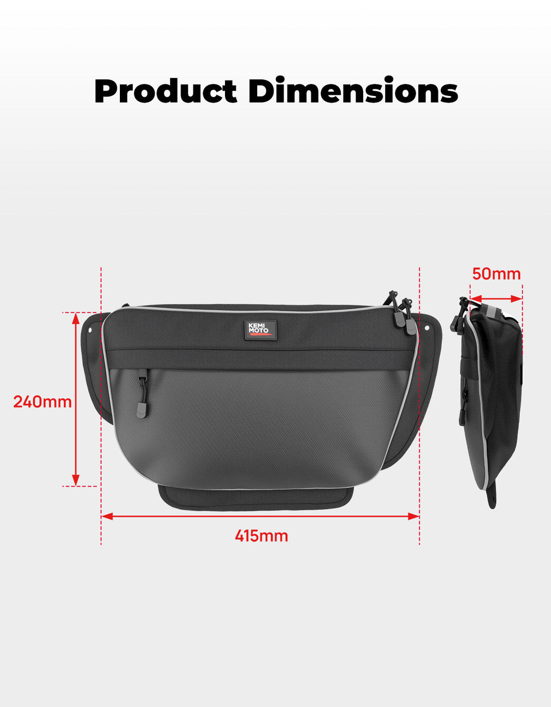 3.5L Door Storage Bags For Wolverine RMAX - Kemimoto