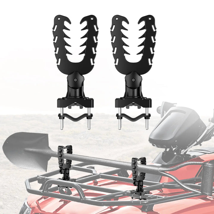 ATV Gun Holder Bow Rack Grips with Rubber Straps for Hunting