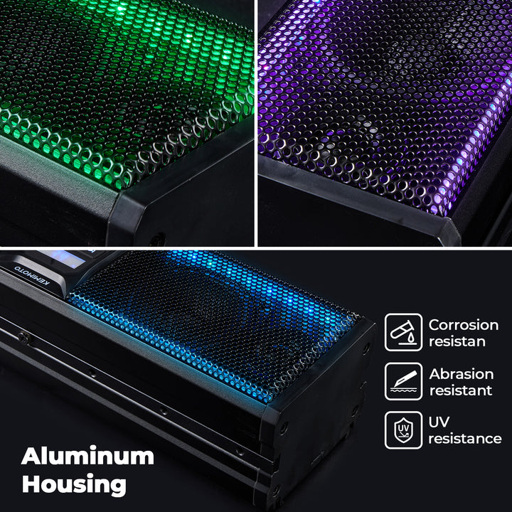 4 Speaker 16 Inch RGB Universal Sound Bar for 1.75''-2.25'' Roll Bar
