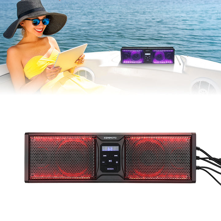 16 Inch RGB Sound Bar for Boats - Kemimoto