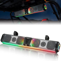 KEMIMOTO Midnight S80 32" Aluminum 6-Speaker RGB Soundbar Silver