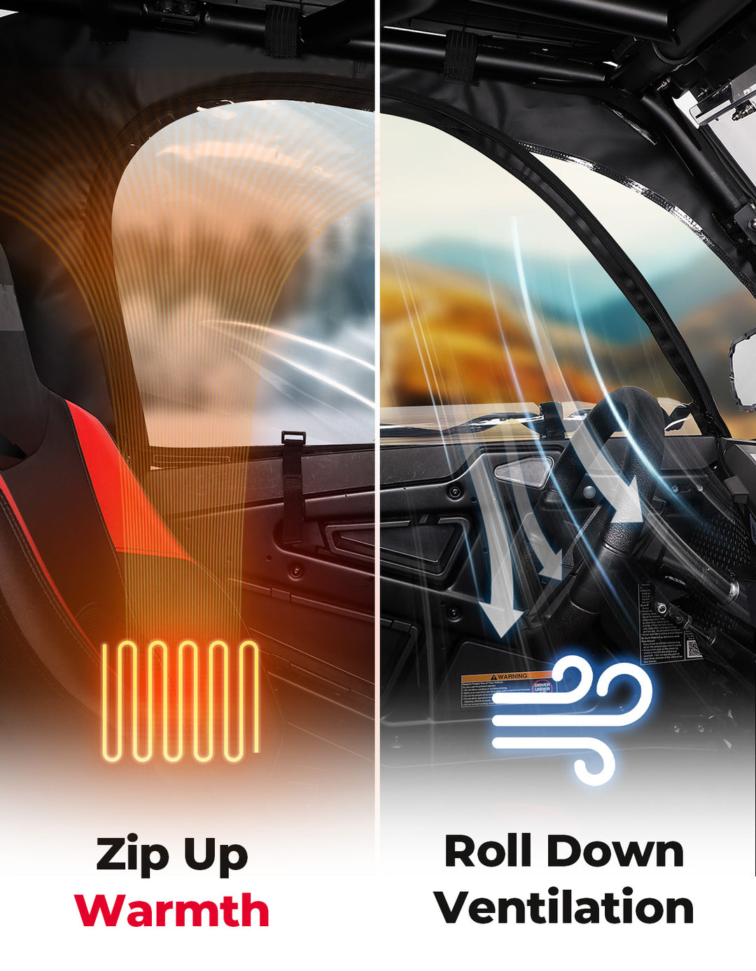 UTV Soft Cab Enclosure for 2024/2025+ Polaris RZR XP 1000