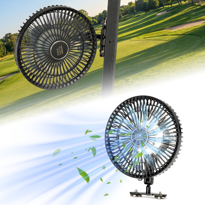 Magnetic Fan for Golf Cart & Forklift, EZGO RXV, Club Car (1-Pack)