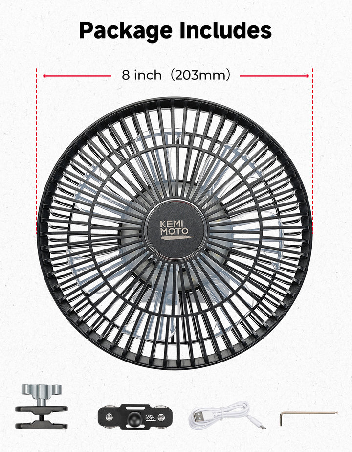 Magnetic Fan for Golf Cart & Forklift, EZGO RXV, Club Car (1-Pack)