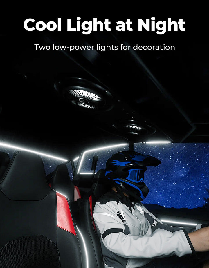 UTV overhead fan with lights - Kemimoto