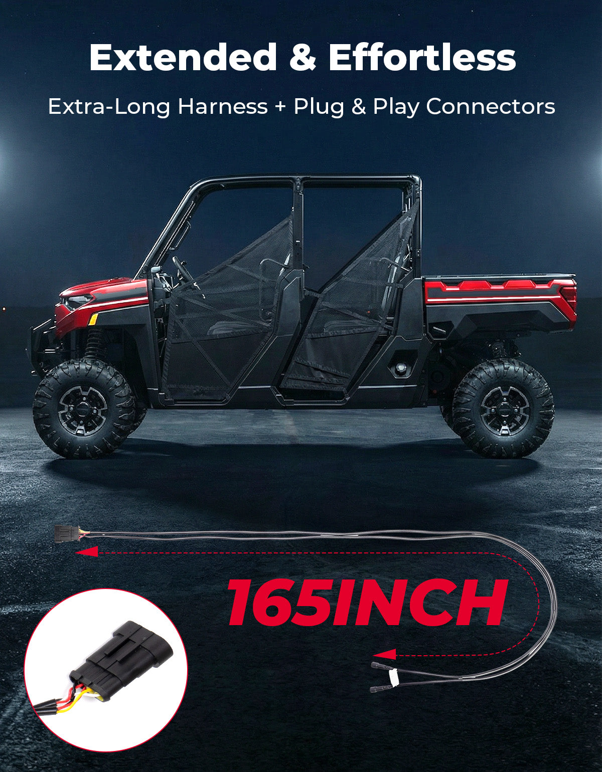 UTV/ATV Universal Turn Signal Kit with Dash Indicator & Sync Taillight