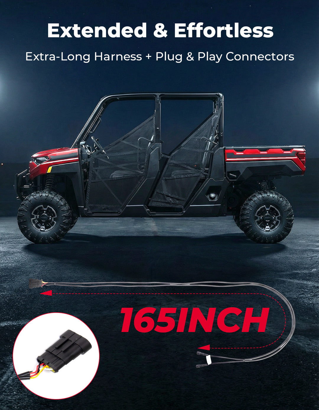 UTV/ATV Universal Turn Signal Kit with Dash Indicator & Sync Taillight