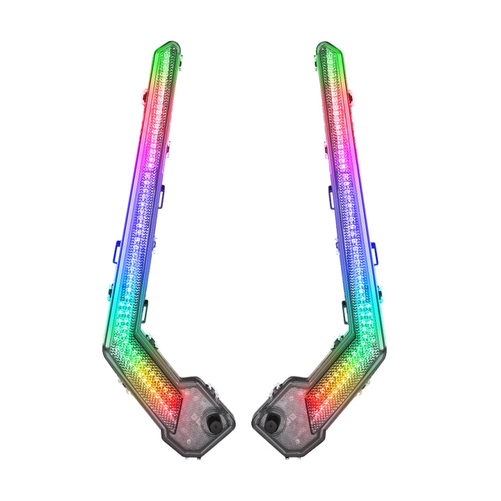 RGB Fang Lights, Signature Light Assembly Fit Can-Am Maverick X3/MAX - Kemimoto