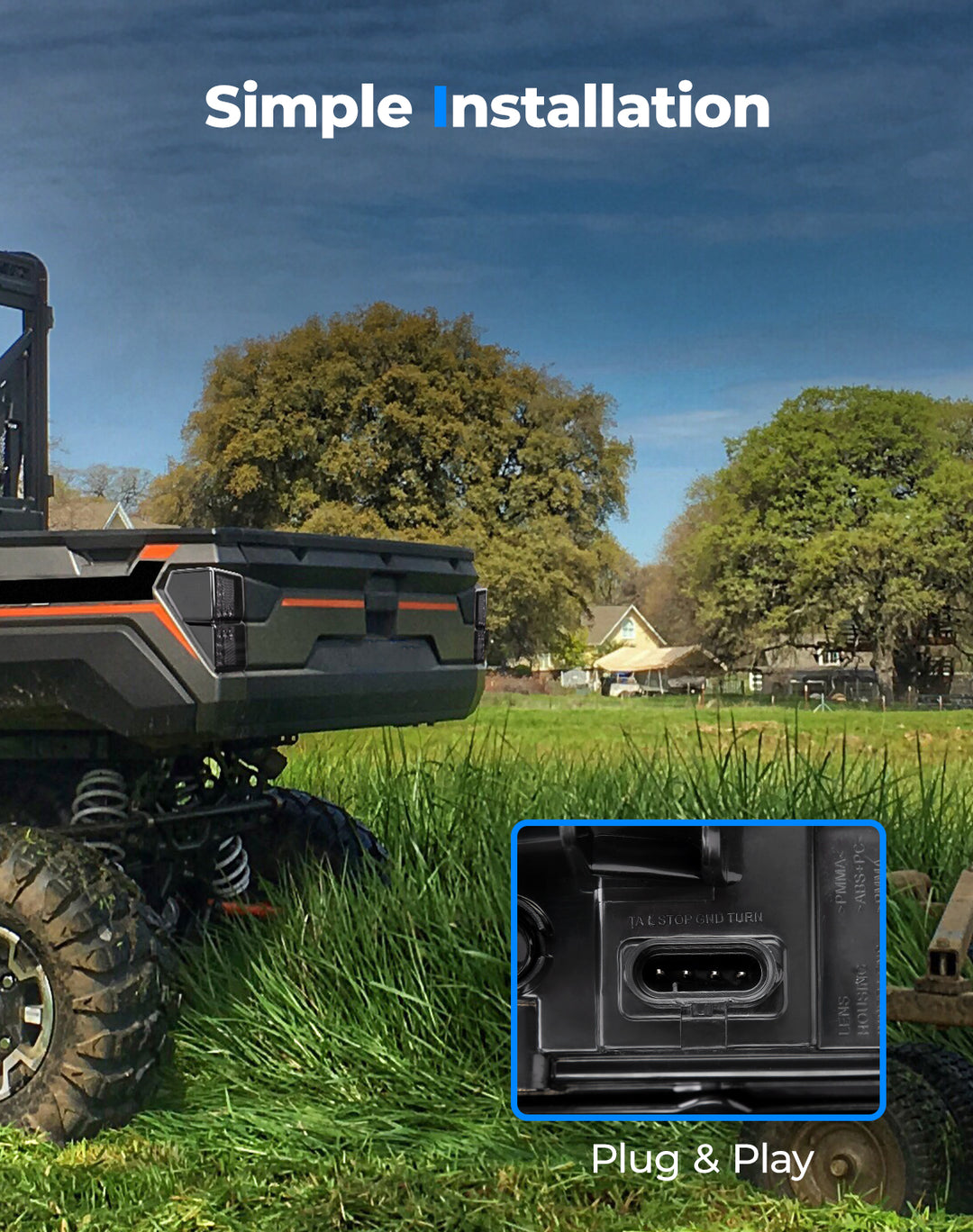 Tail Light for 2018-2023 Polaris Ranger 1000 XP/Crew