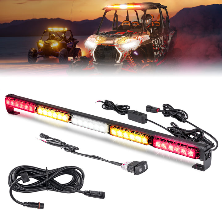 30 inch UTV Chase Light Bar for Can-Am | Polaris | CFmoto | Kawasaki