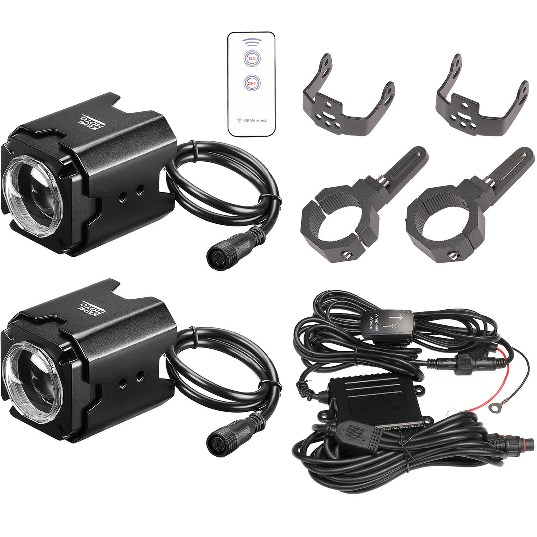 UTV Bluetooth Sound & Light Combo Kit for Can-Am / Polaris / CFMOTO (1.5"-2.25" Roll Bar)