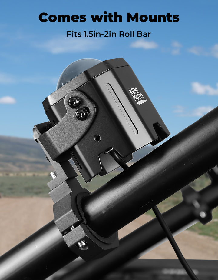 UTV LED Whipless Light & 4-Speaker RGB Sound Bar Combo Kit