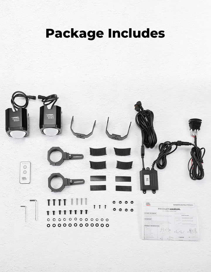 UTV LED Whipless Light & 4-Speaker RGB Sound Bar Combo Kit