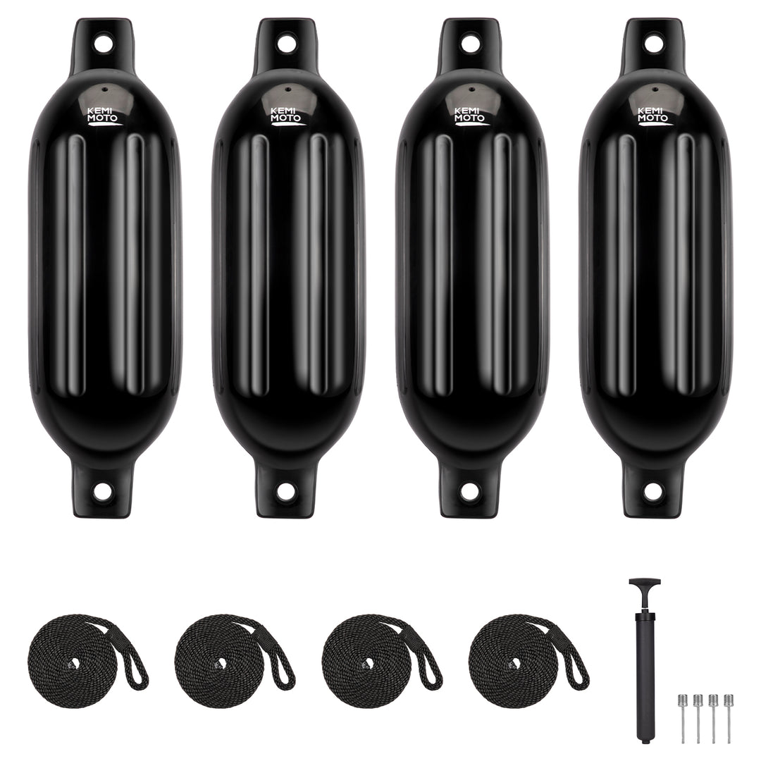 4pcs Inflatable Boat Fenders Bumpers for 15-35ft Boat  6.5* 23''