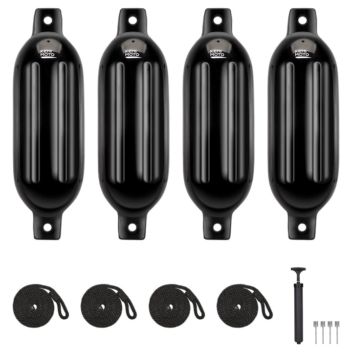 4pcs Inflatable Boat Fenders Bumpers for 15-35ft Boat  6.5* 23''