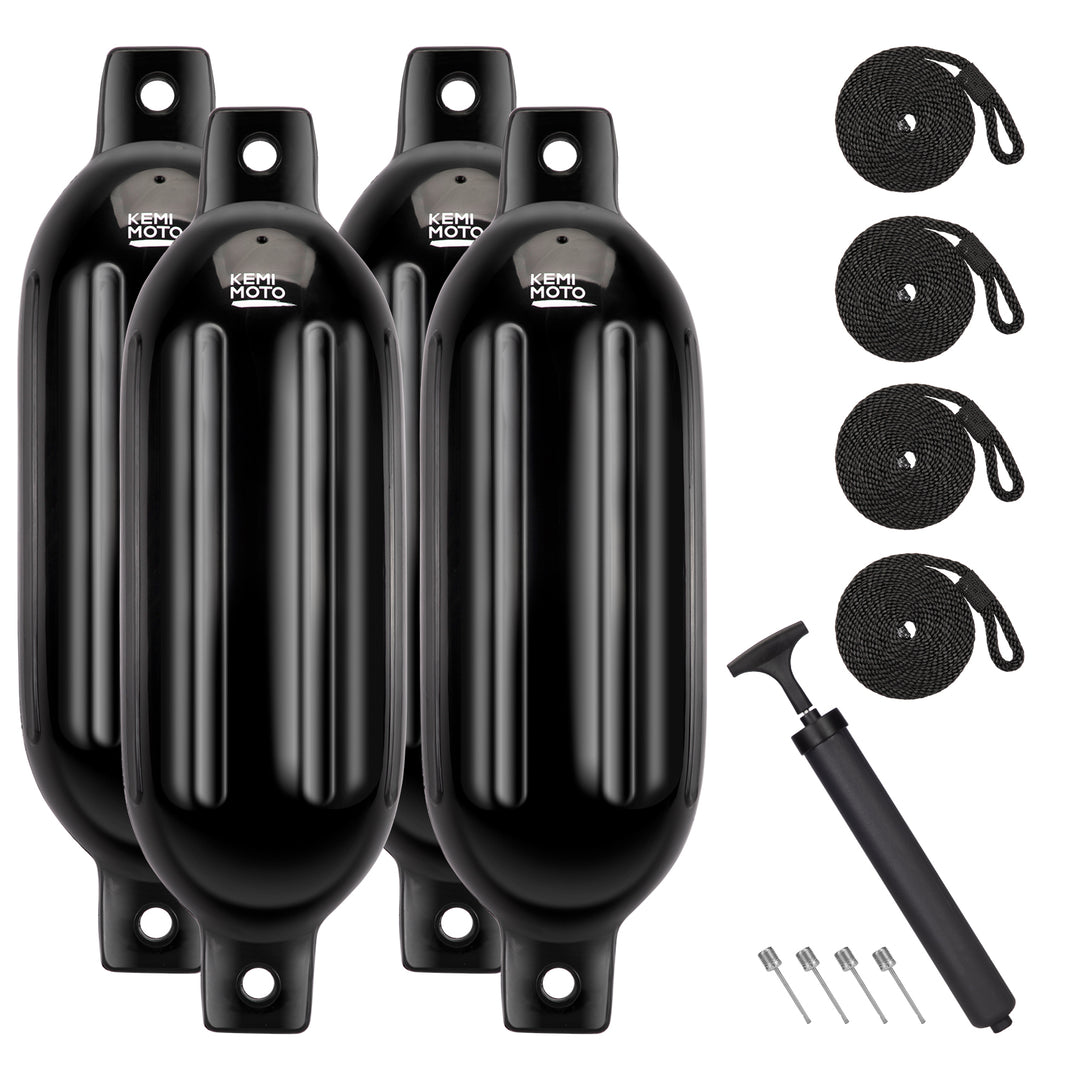 4pcs Inflatable Boat Fenders Bumpers for 15-35ft Boat  6.5* 23''