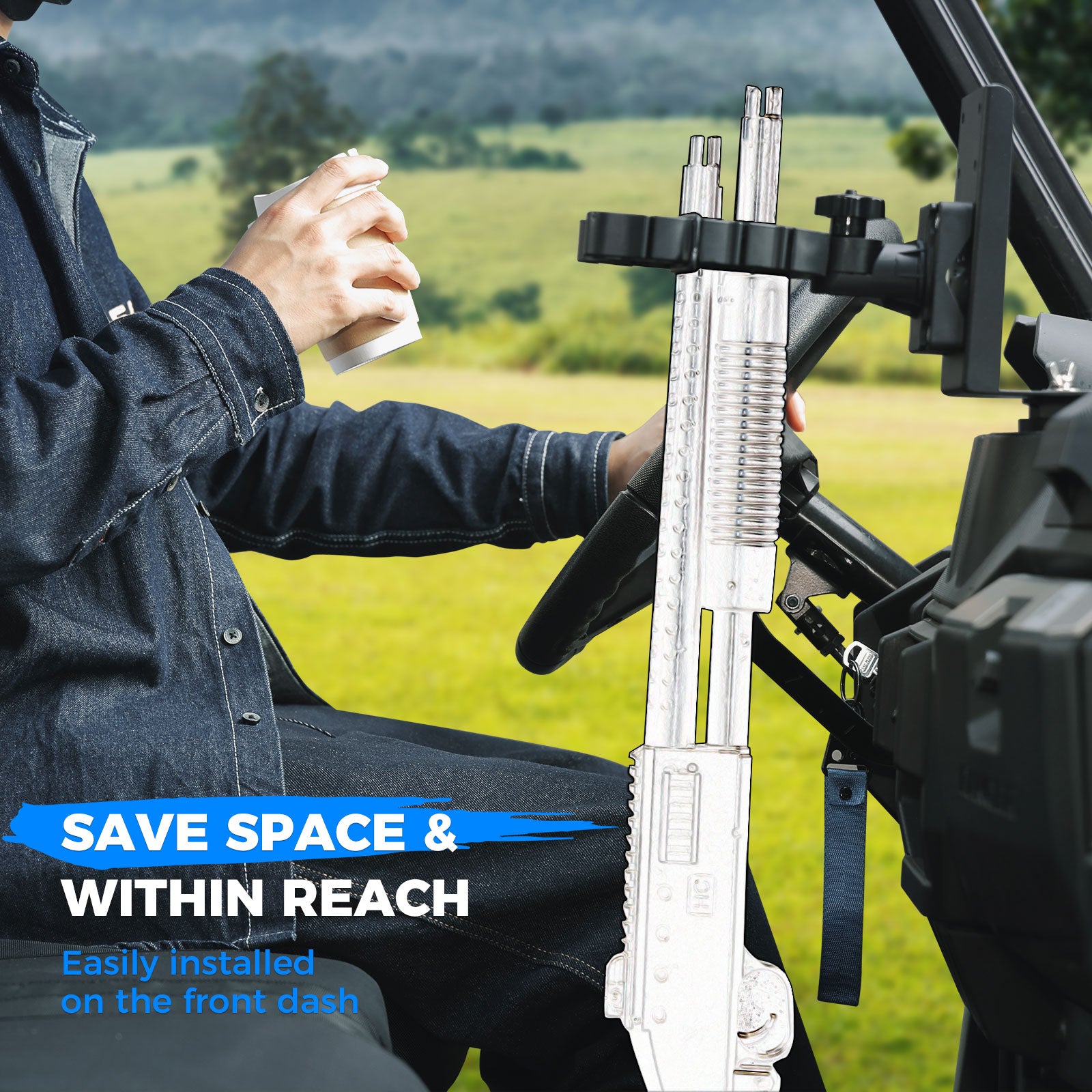 Polaris Ranger Gun Rack UTV Rifle Mount – CA Kemimoto