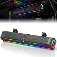 KEMIMOTO Midnight 80 Gen2 UTV Soundbar For Can am Polaris 680W Max Power, IP66 Waterproof & Quad Passive Radiators