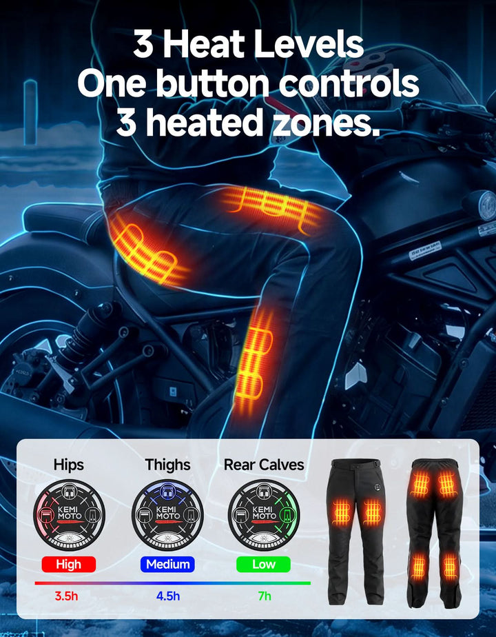WarmLife® Heated Quick-Off Motorcycle Overpants