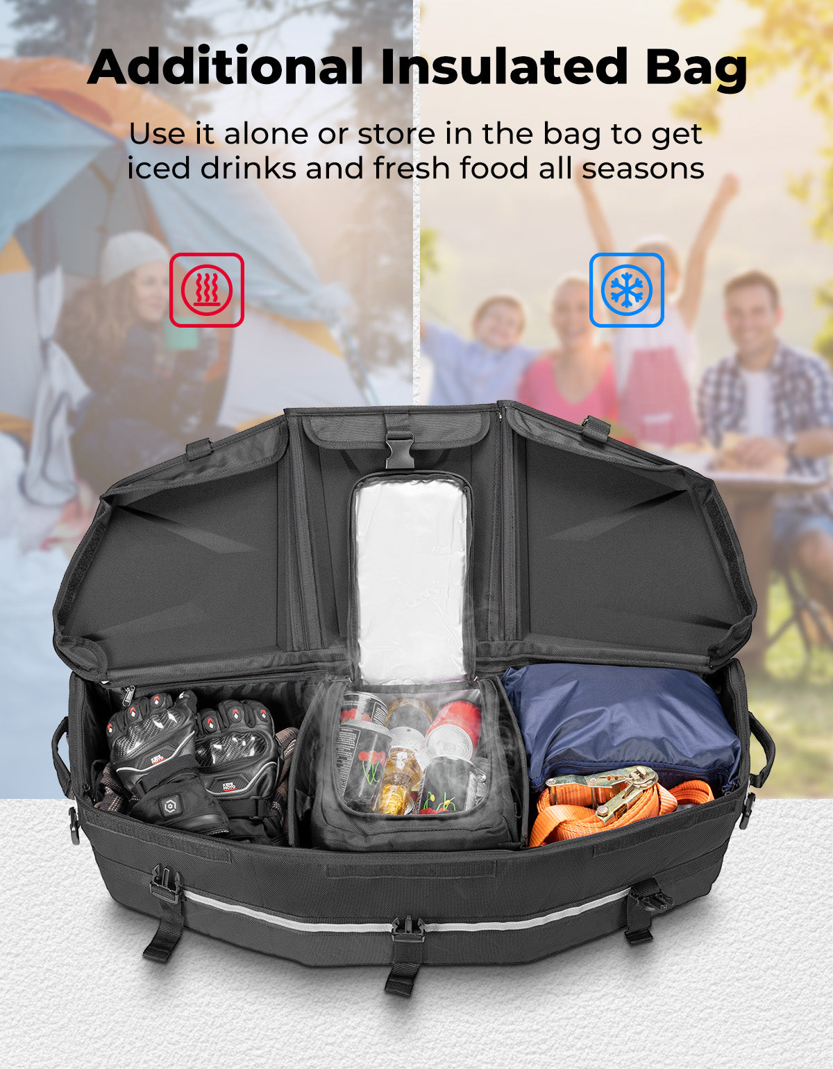 Rear Storage Bag for Can-Am Maverick X3/MAX, Commander