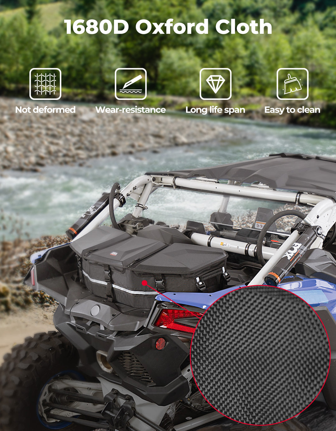 Rear Storage Bag for Can-Am Maverick X3/MAX, Commander