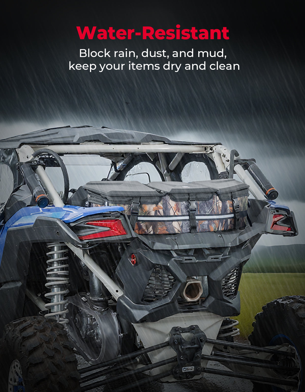 Upgraded 50L ATV Cargo Bag – Front/Rear Rack Cooler & Storage Box, Fits Can-Am X3, Outlander, Renegade 500–1000