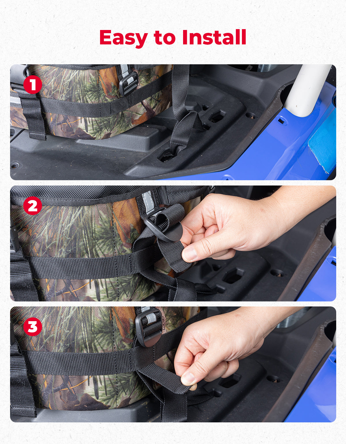 Upgraded 50L ATV Cargo Bag – Front/Rear Rack Cooler & Storage Box, Fits Can-Am X3, Outlander, Renegade 500–1000