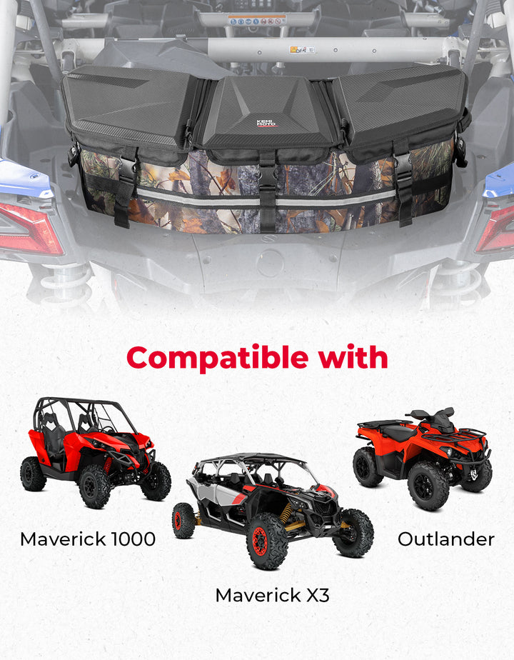 Upgraded 50L ATV Cargo Bag – Front/Rear Rack Cooler & Storage Box, Fits Can-Am X3, Outlander, Renegade 500–1000
