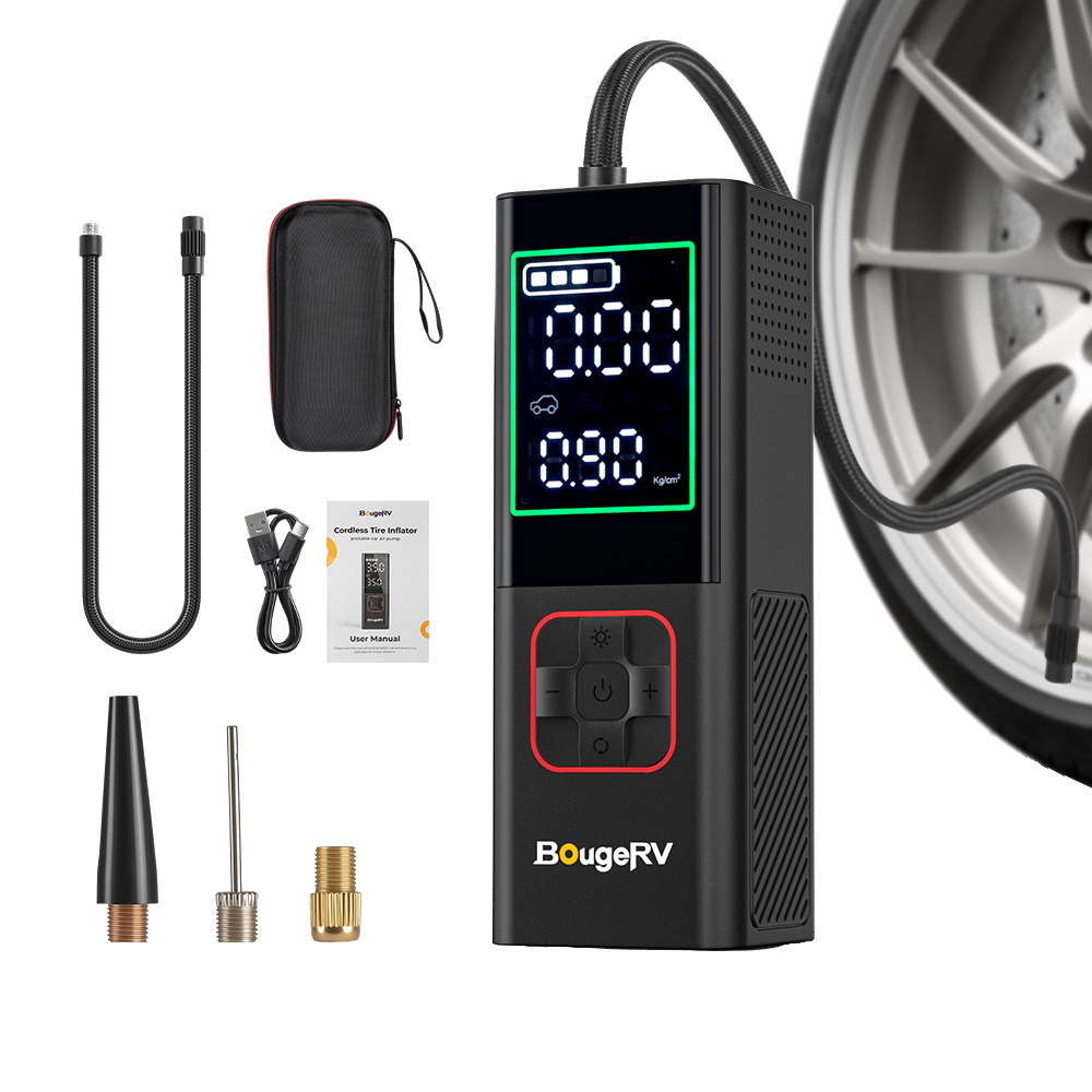 BougeRV Tire Inflator Portable Air Compressor - Kemimoto