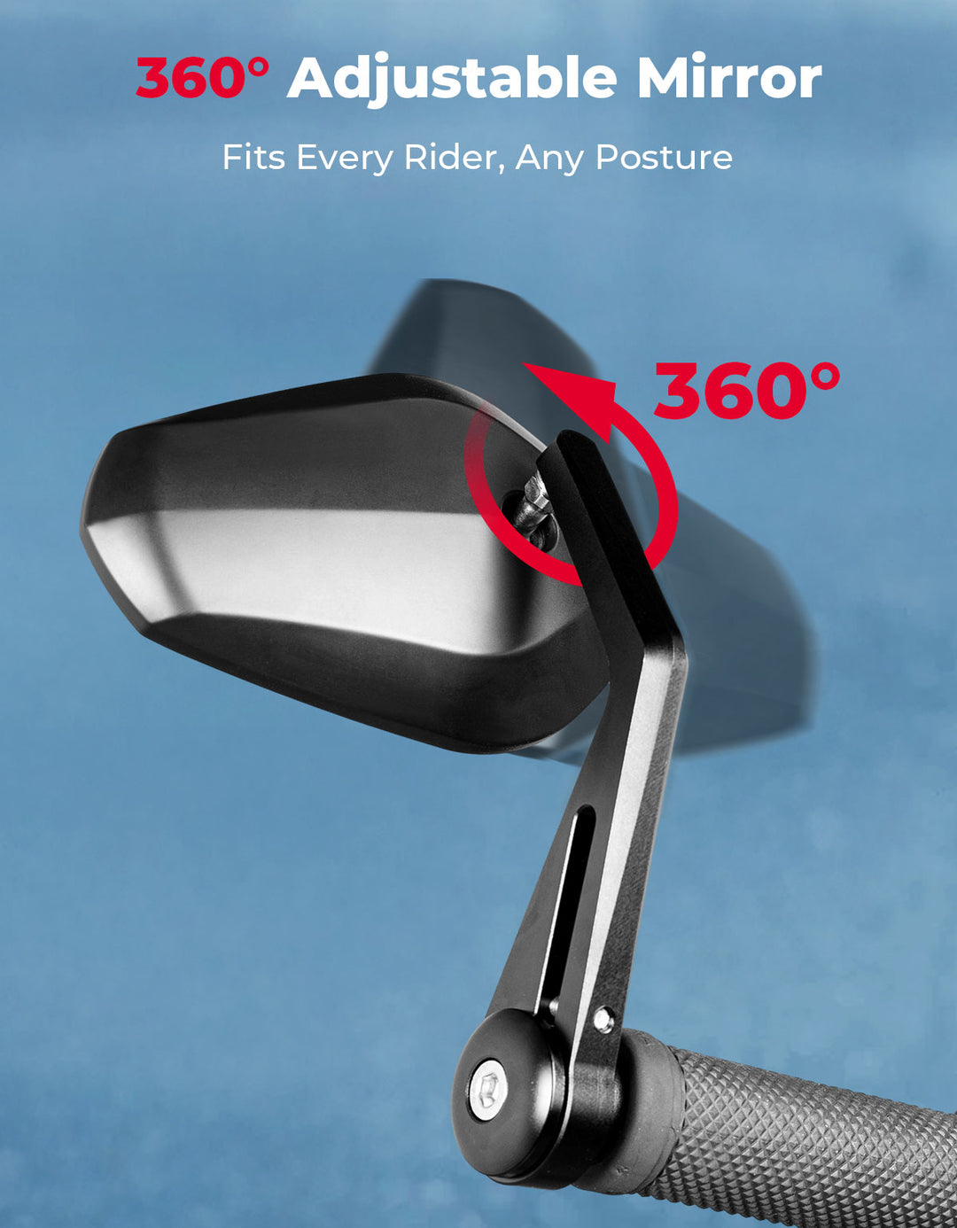 Motorcycle Bar End Mirrors for Sportster, Softail, Dyna, Road King
